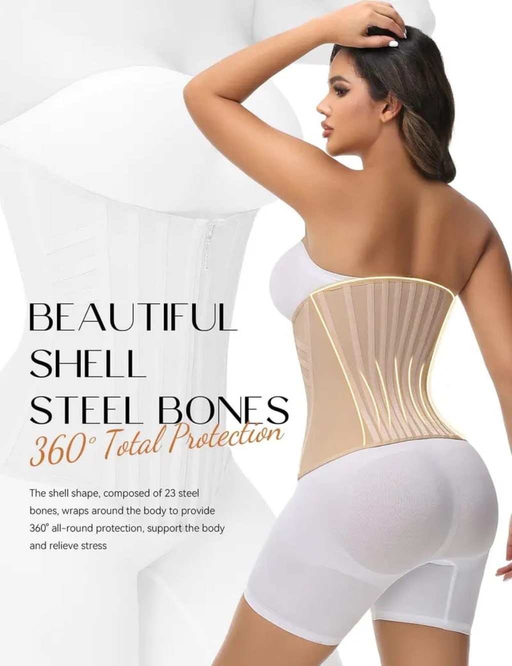 ShapShe™ High Compression Curved Boned Waist Trainer